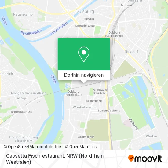 Cassetta Fischrestaurant Karte