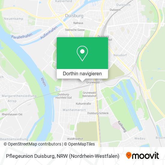 Pflegeunion Duisburg Karte