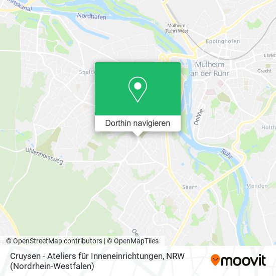 Cruysen - Ateliers für Inneneinrichtungen Karte