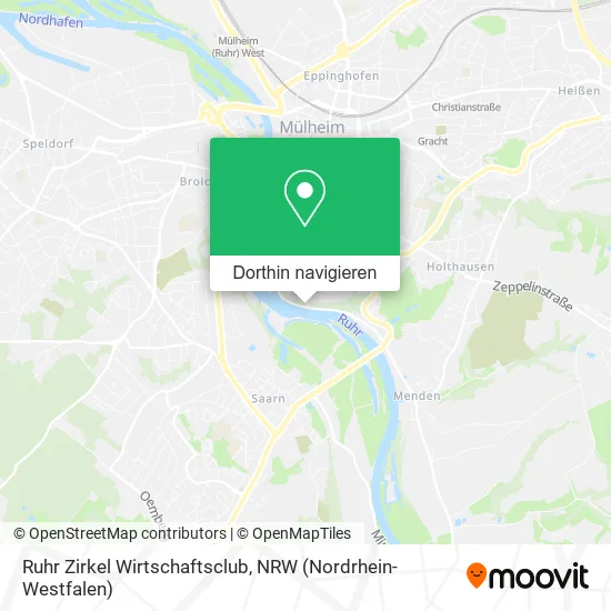 Ruhr Zirkel Wirtschaftsclub Karte