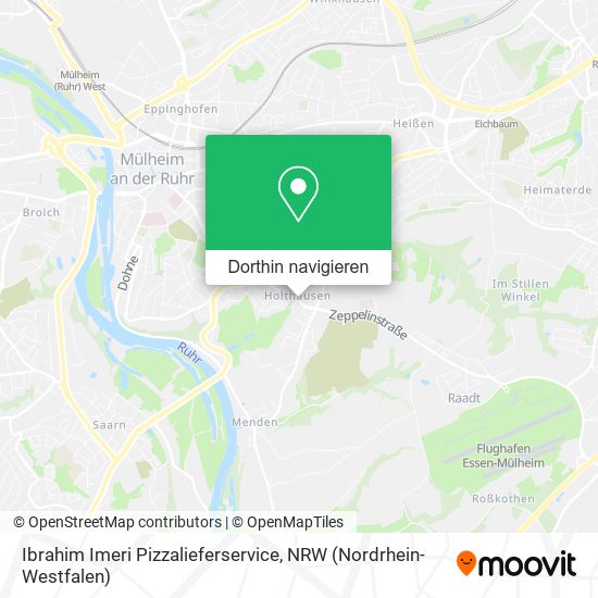 Ibrahim Imeri Pizzalieferservice Karte