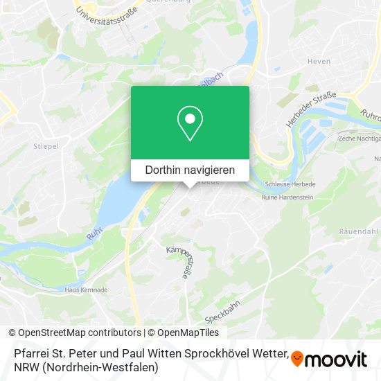 Pfarrei St. Peter und Paul Witten Sprockhövel Wetter Karte