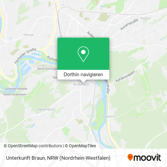 Unterkunft Braun Karte