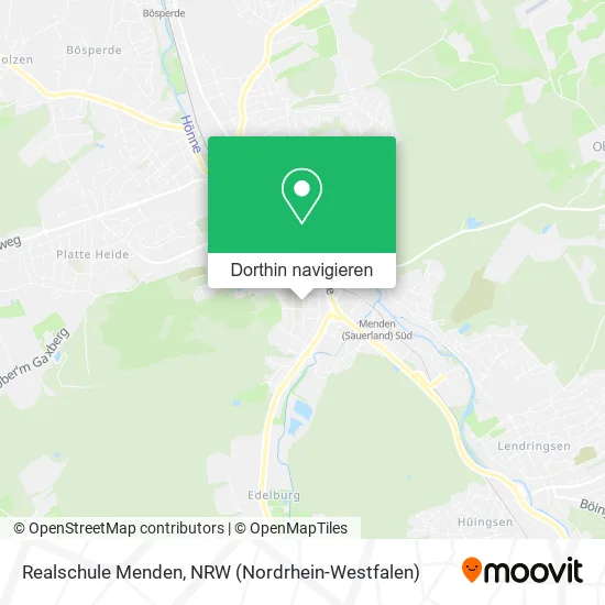 Realschule Menden Karte