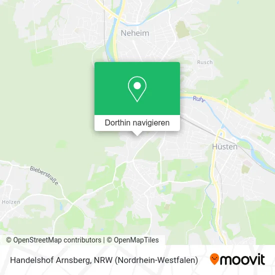 Handelshof Arnsberg Karte