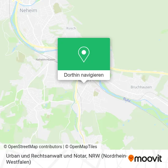 Urban und Rechtsanwalt und Notar Karte