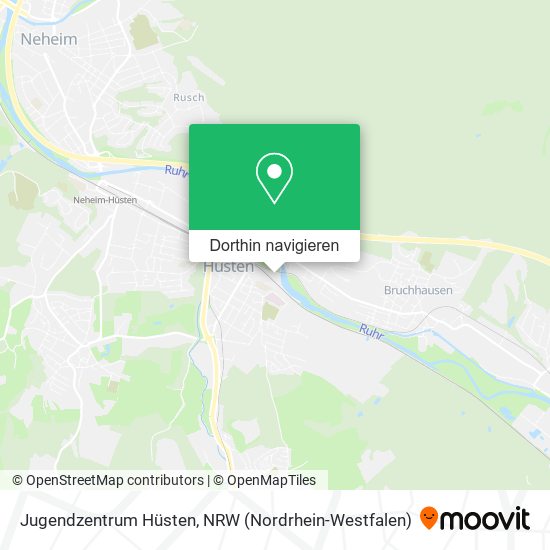 Jugendzentrum Hüsten Karte