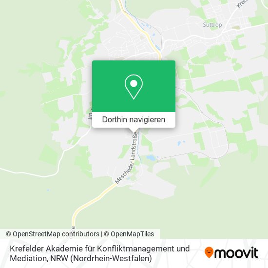 Krefelder Akademie für Konfliktmanagement und Mediation Karte