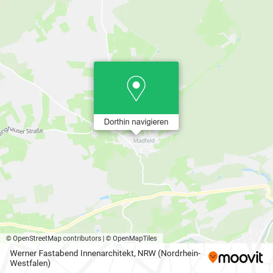 Werner Fastabend Innenarchitekt Karte