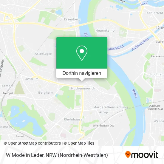 W Mode in Leder Karte