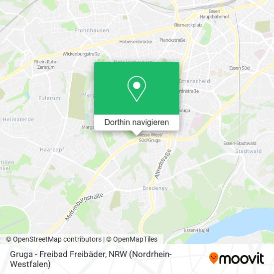 Gruga - Freibad Freibäder Karte