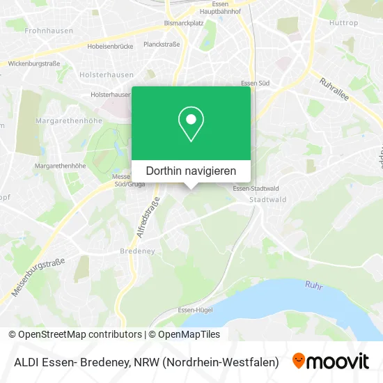ALDI Essen- Bredeney Karte