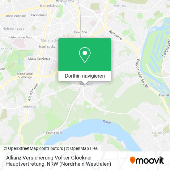 Allianz Versicherung Volker Glöckner Hauptvertretung Karte