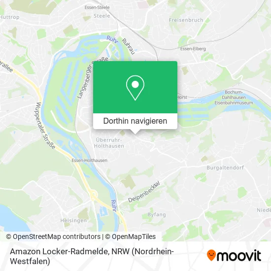 Amazon Locker-Radmelde Karte