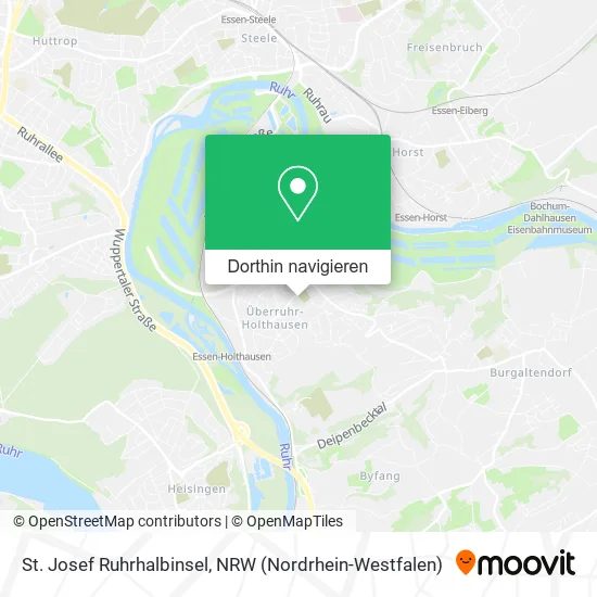 St. Josef Ruhrhalbinsel Karte