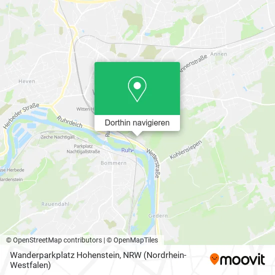 Wanderparkplatz Hohenstein Karte