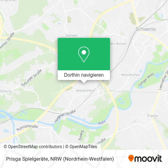 Prisga Spielgeräte Karte