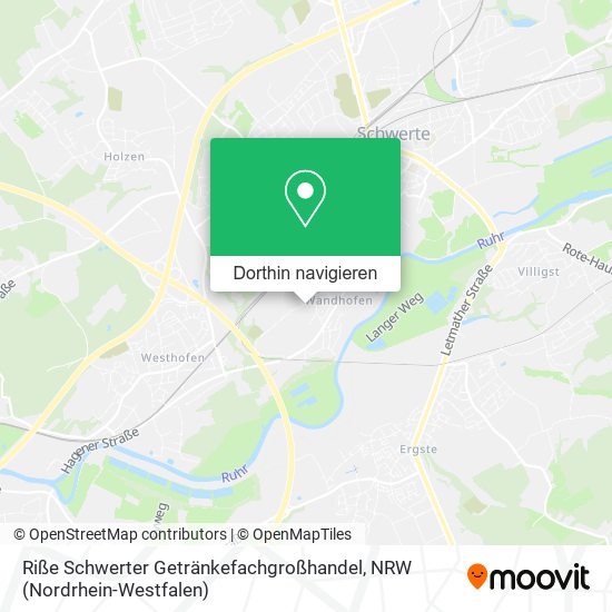 Riße Schwerter Getränkefachgroßhandel Karte