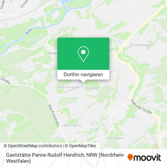 Gaststätte Panne Rudolf Hendrich Karte
