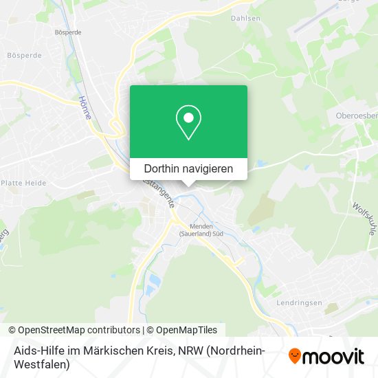 Aids-Hilfe im Märkischen Kreis Karte