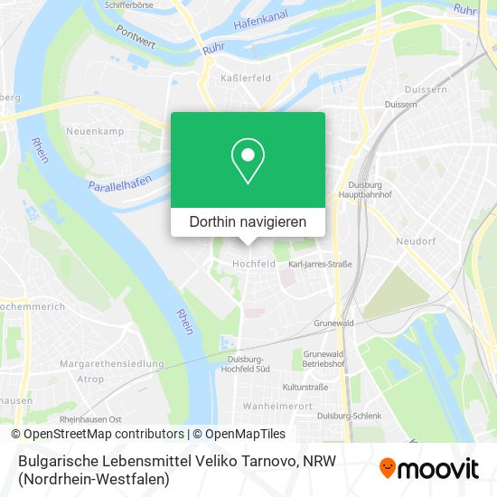 Bulgarische Lebensmittel Veliko Tarnovo Karte