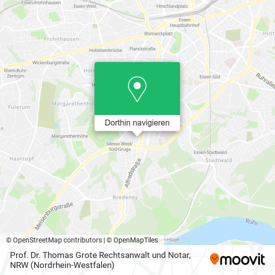 Prof. Dr. Thomas Grote Rechtsanwalt und Notar Karte