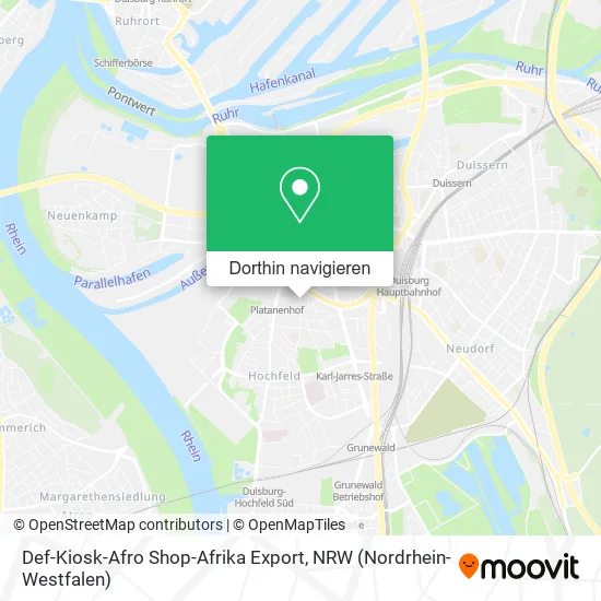 Def-Kiosk-Afro Shop-Afrika Export Karte