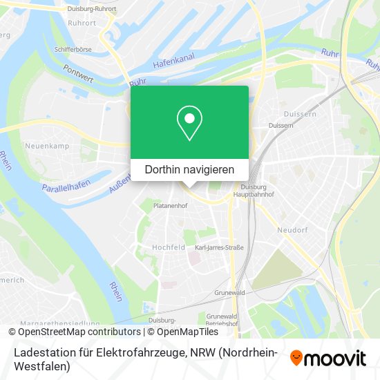 Ladestation für Elektrofahrzeuge Karte