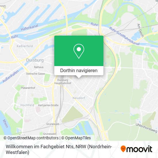 Willkommen im Fachgebiet Nts Karte