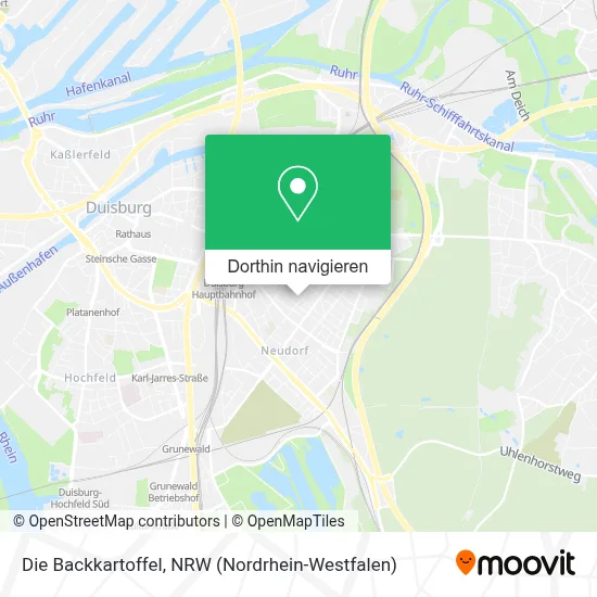 Die Backkartoffel Karte