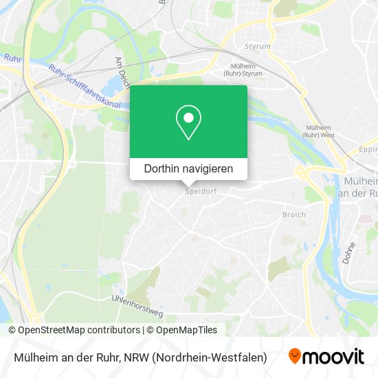 Mülheim an der Ruhr Karte