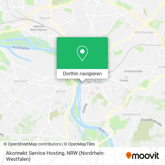 Akonnekt Service Hosting Karte