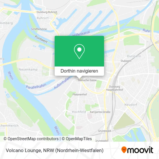 Volcano Lounge Karte