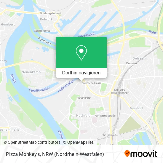 Pizza Monkey's Karte