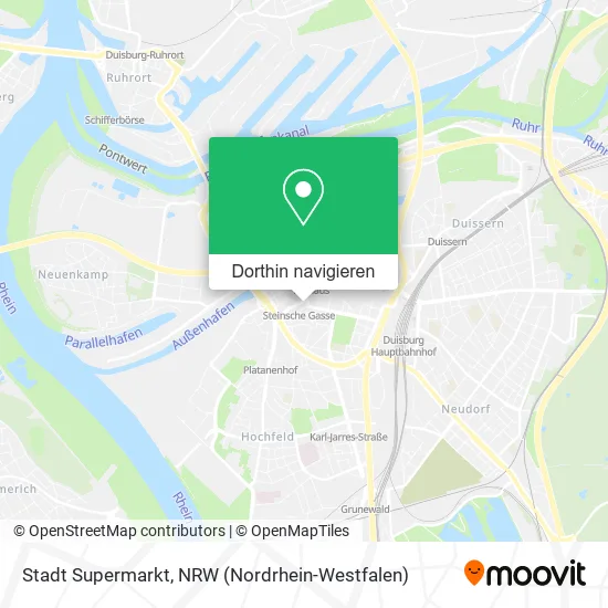 Stadt Supermarkt Karte