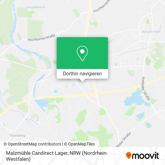 Malzmühle Candirect Lager Karte