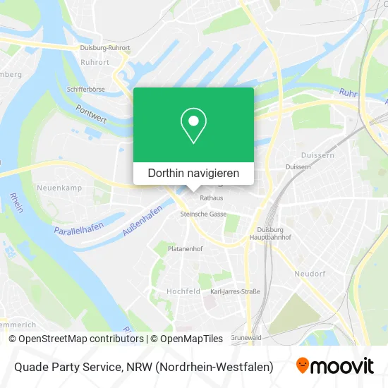 Quade Party Service Karte