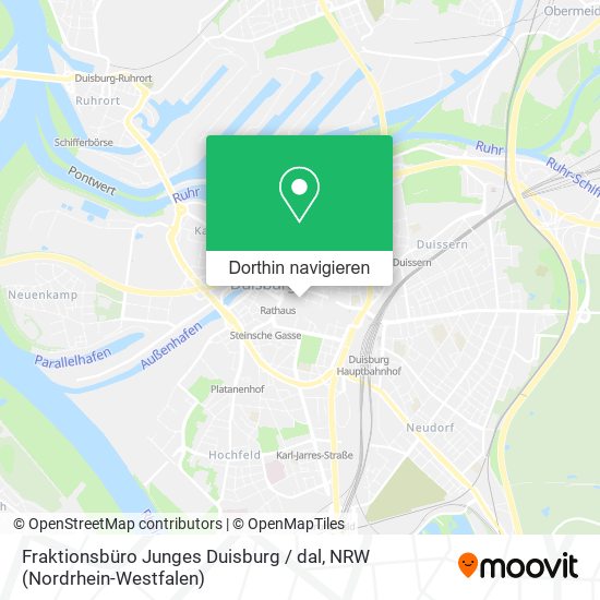 Fraktionsbüro Junges Duisburg / dal Karte