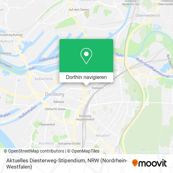 Aktuelles Diesterweg-Stipendium Karte
