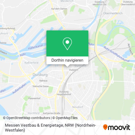 Messen Vestbau & Energietage Karte