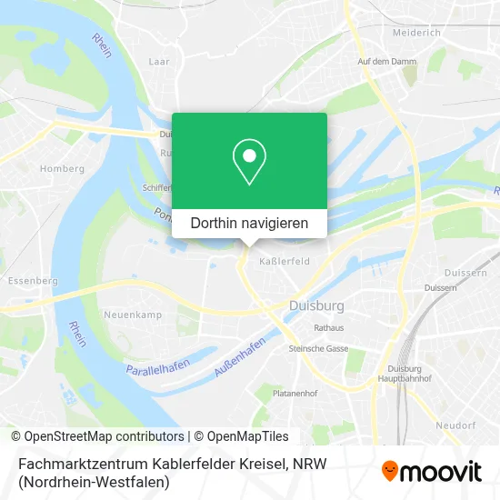 Fachmarktzentrum Kablerfelder Kreisel Karte