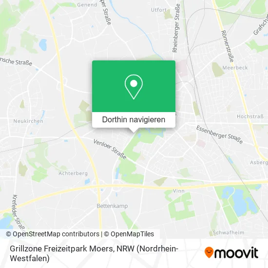 Grillzone Freizeitpark Moers Karte
