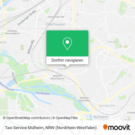 Taxi Service Mülheim Karte