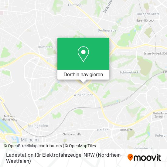 Ladestation für Elektrofahrzeuge Karte