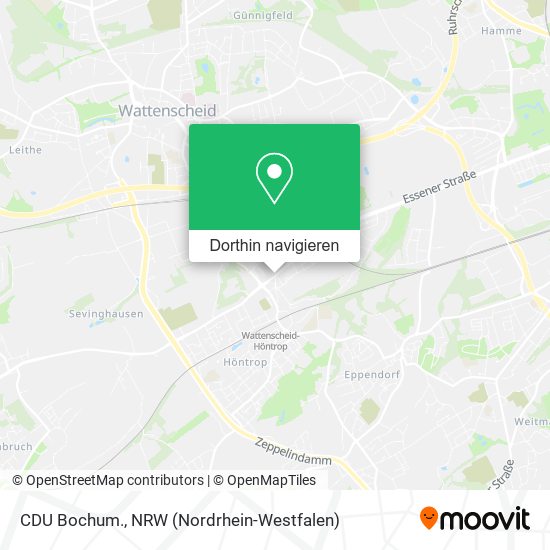 CDU Bochum. Karte