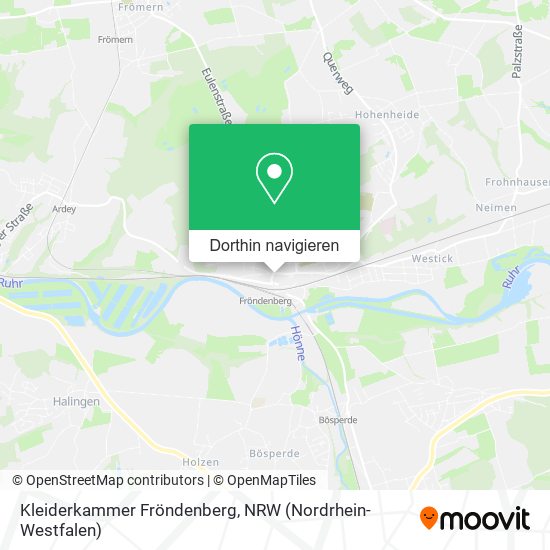 Kleiderkammer Fröndenberg Karte