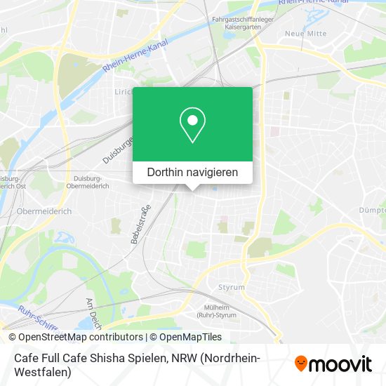 Cafe Full Cafe Shisha Spielen Karte