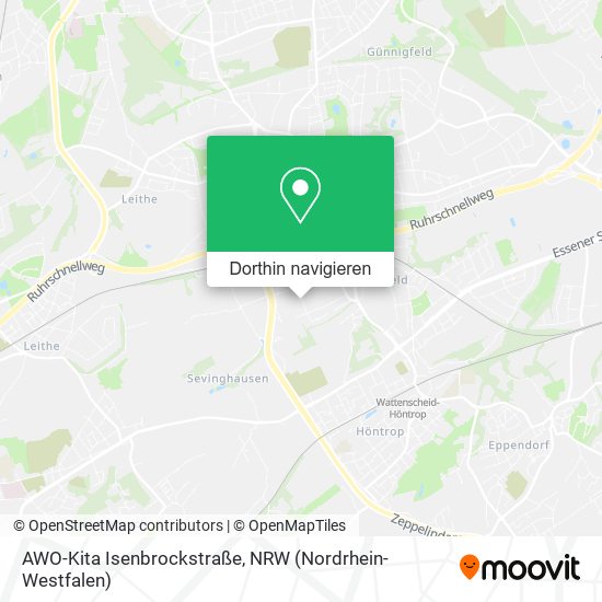 AWO-Kita Isenbrockstraße Karte