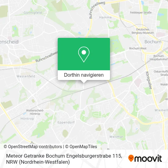 Meteor Getranke Bochum Engelsburgerstrabe 115 Karte