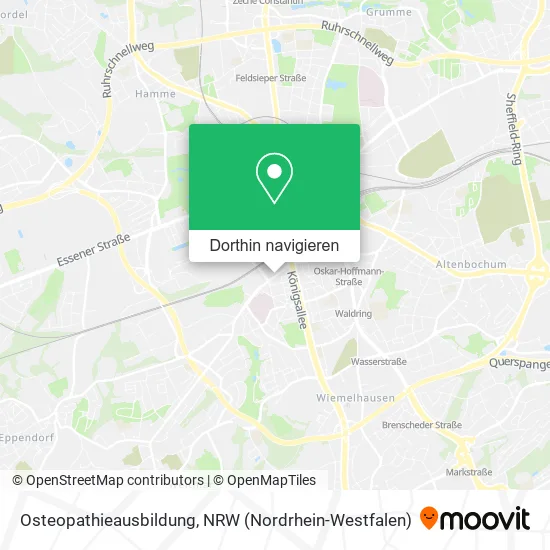 Osteopathieausbildung Karte